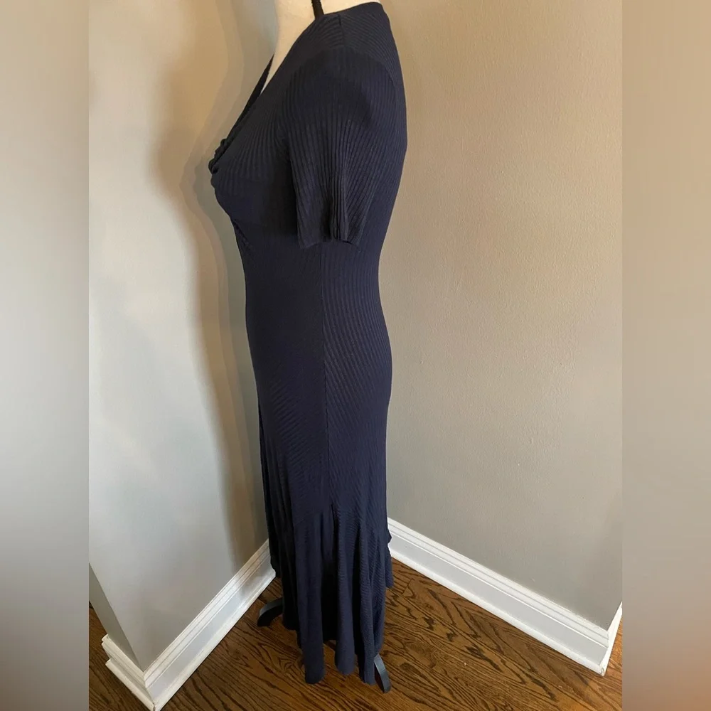 A.L.C navy maxi asymmetric dress perfect from REVOLVE - Picture 15 of 16